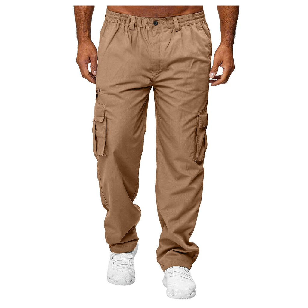 Men's Casual Multi-pocket Loose Straight Cargo Pants - 𝓢𝓱𝓸𝓹𝓵𝓮𝓬𝔂
