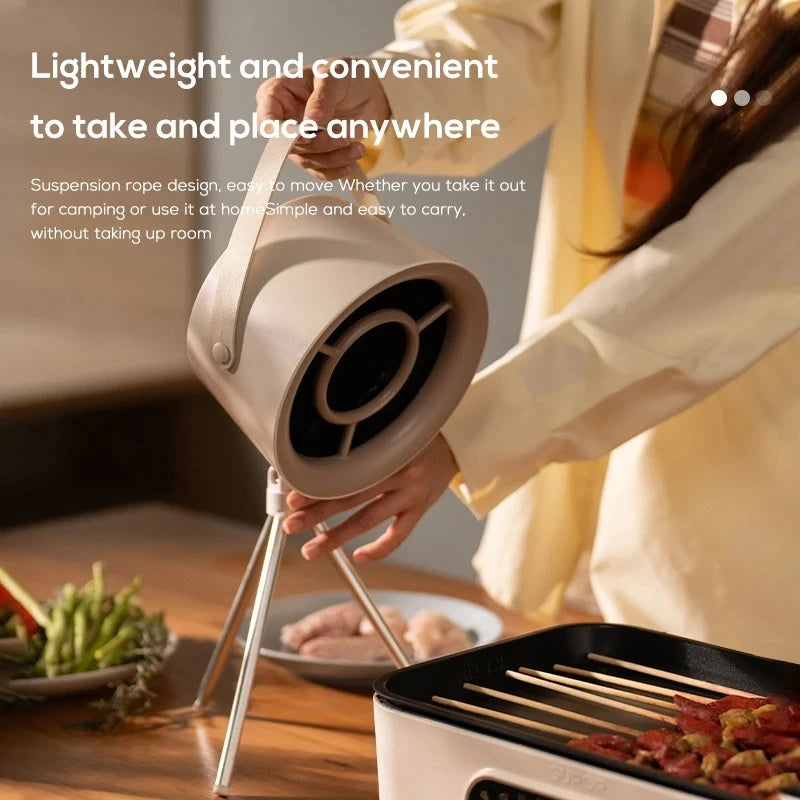 2024 New Portable Desktop Exhaust Fan Small Kitchen Hood Extractor Barbecue USB Charging Desktop Range Hoods Mini Suction Cooker Hood Kitchen Gadgets - 𝓢𝓱𝓸𝓹𝓵𝓮𝓬𝔂