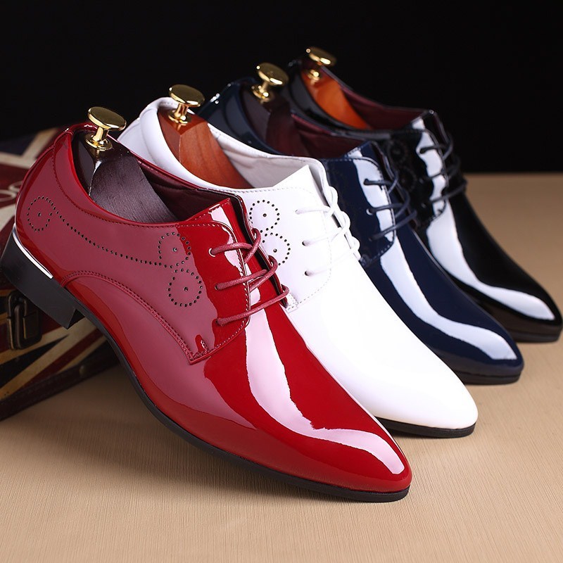 Men Leather Shoes Men Business Casual Dress Shoes Business Casual Leather Shoes Slip-on Black Driving Shoe For Men - 𝓢𝓱𝓸𝓹𝓵𝓮𝓬𝔂