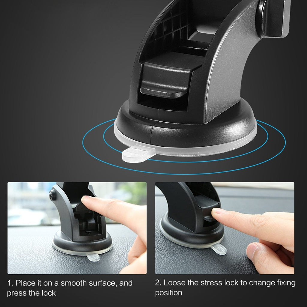 Car Phone Holder Long Rod Telescopic Car Dashboard Suction Cup Type - 𝓢𝓱𝓸𝓹𝓵𝓮𝓬𝔂
