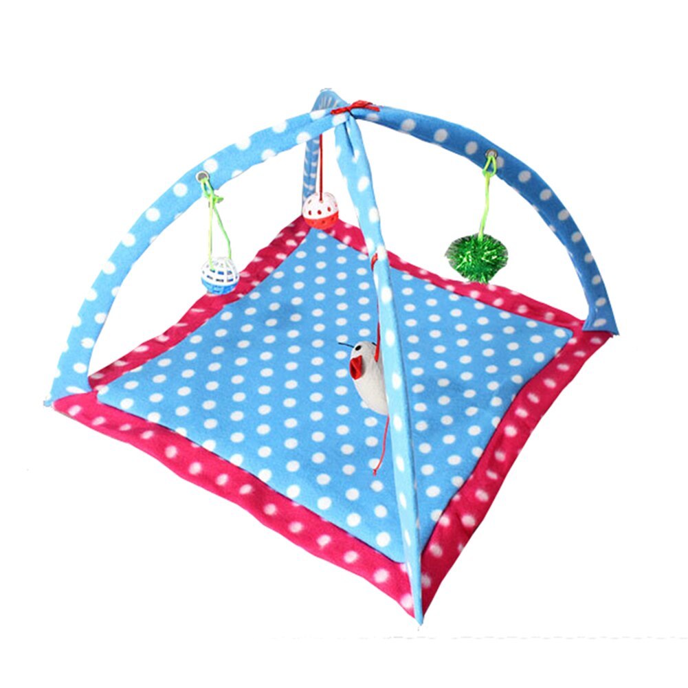 Cartoon Cat Play Tent Multifunctional Cat Hammocks Kitten Sleep Bed Foldable Cat Mat with Balls Cat Play House Toy - 𝓢𝓱𝓸𝓹𝓵𝓮𝓬𝔂