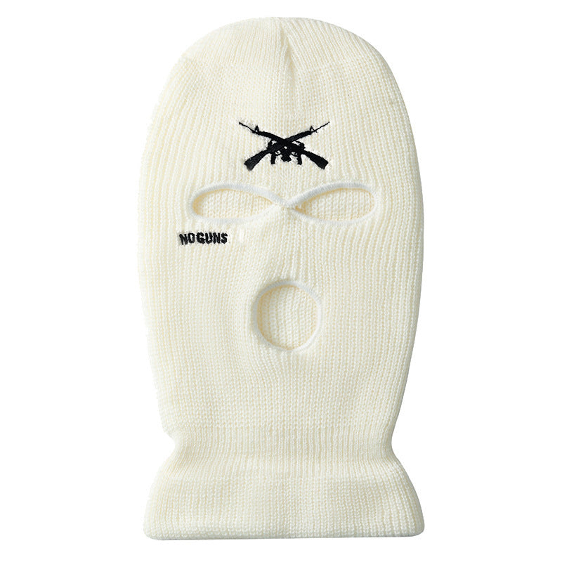Men's Embroidered Three-hole Knitted Hat - 𝓢𝓱𝓸𝓹𝓵𝓮𝓬𝔂