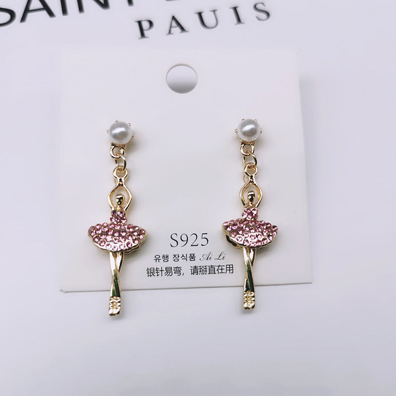 Pearl Southeast Asia Bow Women's Star Zircon Golden Euro-Korean Ear Team - 𝓢𝓱𝓸𝓹𝓵𝓮𝓬𝔂