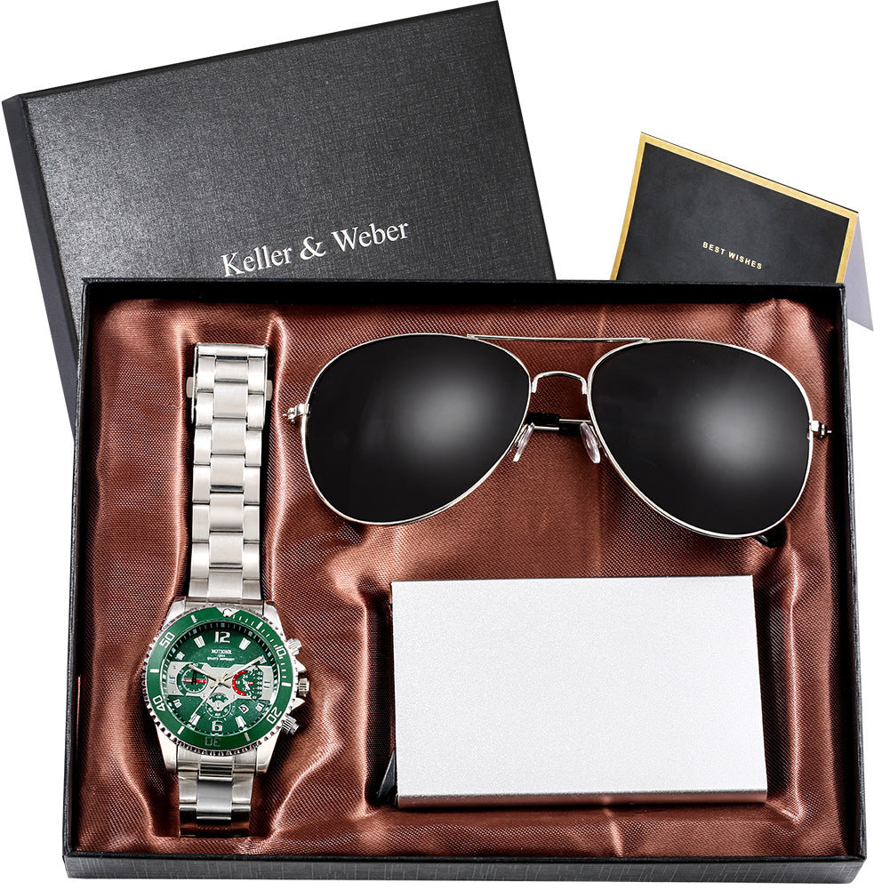 Quartz Watch Sunglasses Suit Men - 𝓢𝓱𝓸𝓹𝓵𝓮𝓬𝔂
