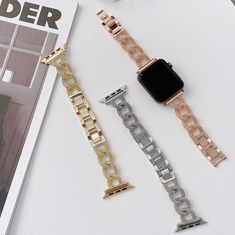 Classic Style Metal Chain Fashion Women's Watch Wrist Strap