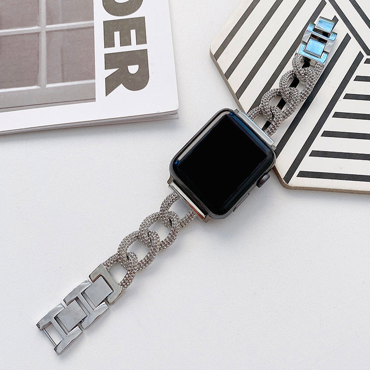 Classic Style Metal Chain Fashion Women's Watch Wrist Strap