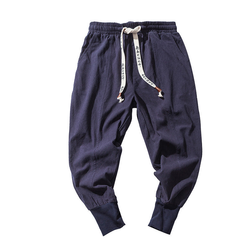 Cotton And Linen Feet Jarem Pants Tide Hip Hop Pants For Man - 𝓢𝓱𝓸𝓹𝓵𝓮𝓬𝔂