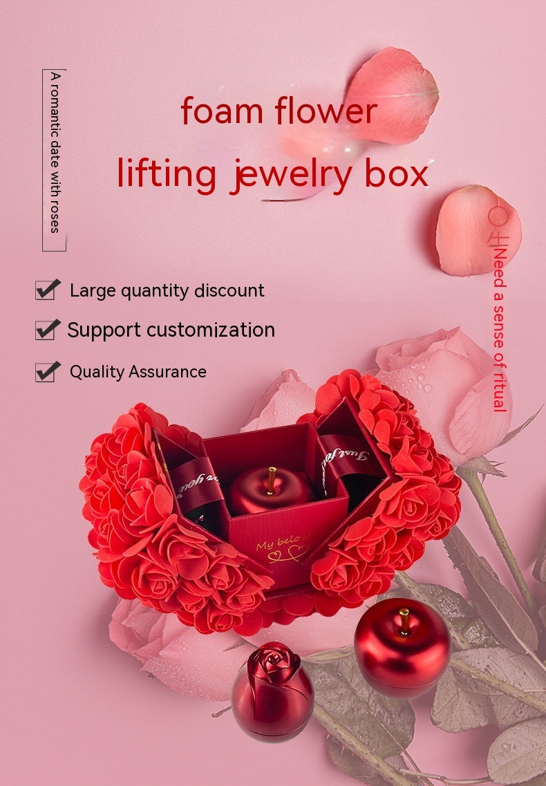 Valentines Day Gift Soap Rose Gift Box Crystal Pendant Necklace Eternal Flower Jewelry Box Set Wedding Birthday Gift For Girlfriend - 𝓢𝓱𝓸𝓹𝓵𝓮𝓬𝔂