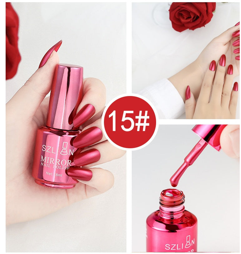Mirror Silver Nail Polish - 𝓢𝓱𝓸𝓹𝓵𝓮𝓬𝔂