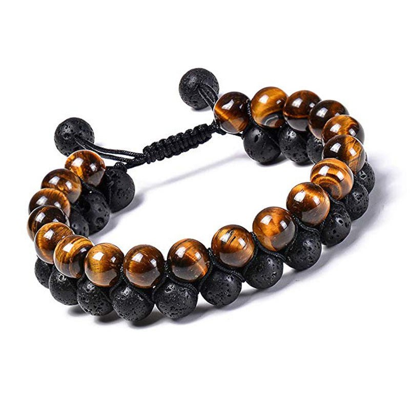 Tiger Eye Couple Bracelets Matte Black Agate Beads Bracelet - 𝓢𝓱𝓸𝓹𝓵𝓮𝓬𝔂