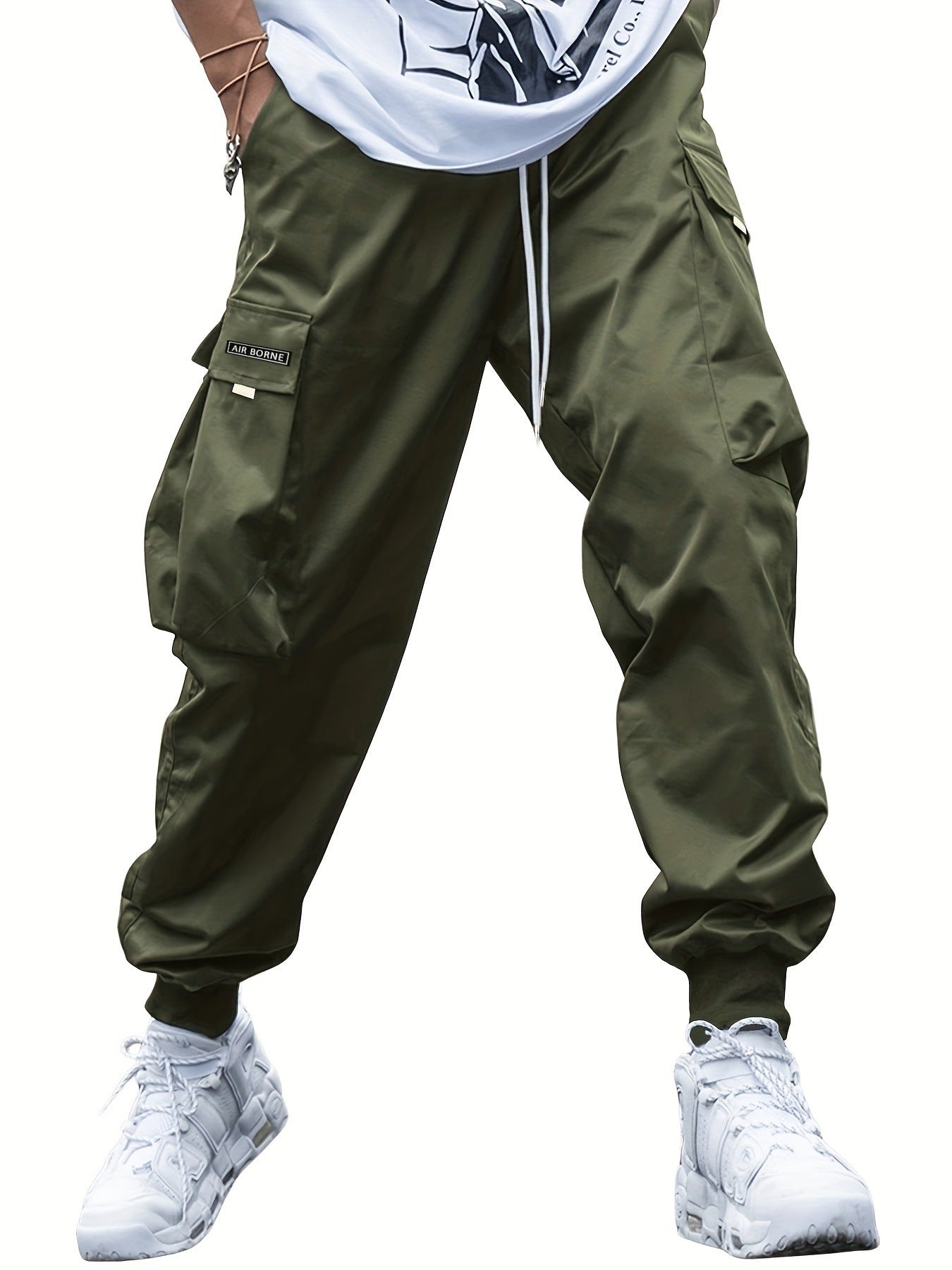 Multi-pocket Cargo Pants Men's Casual Hip-Hop Drawstring Trousers Outdoor Streetwear Sports Pant - 𝓢𝓱𝓸𝓹𝓵𝓮𝓬𝔂