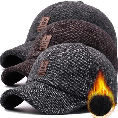 Men's Middle-aged And Elderly Woolen Baseball Caps - 𝓢𝓱𝓸𝓹𝓵𝓮𝓬𝔂