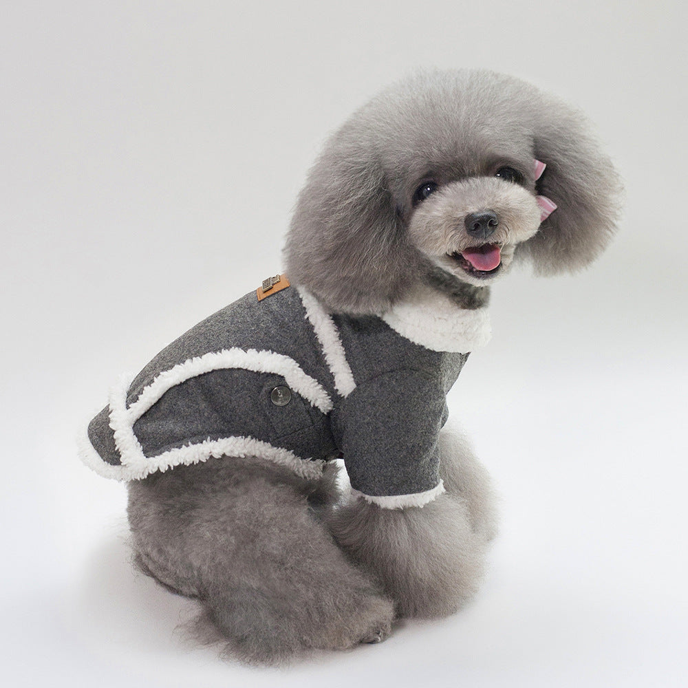 Dog Clothes Winter Pet Dog French Bulldog Jacket Thick Warm Dog Coat - 𝓢𝓱𝓸𝓹𝓵𝓮𝓬𝔂