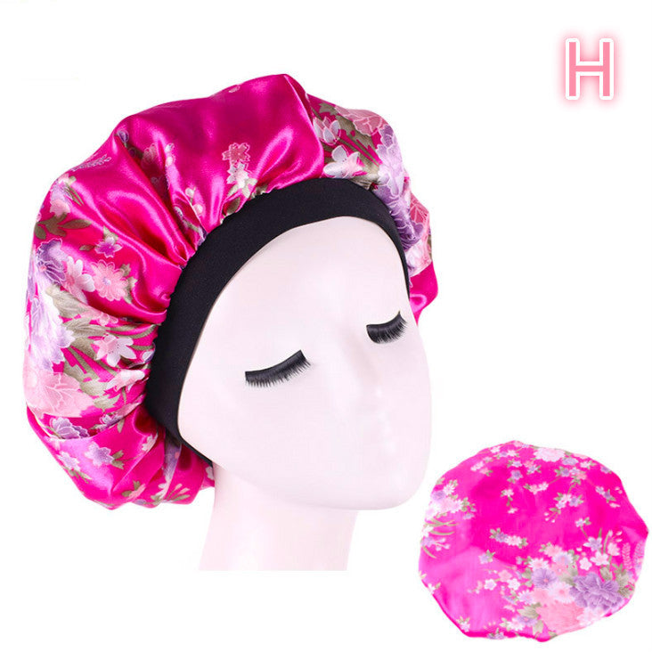 Beauty print Satin silk Bonnet sleep night cap - 𝓢𝓱𝓸𝓹𝓵𝓮𝓬𝔂