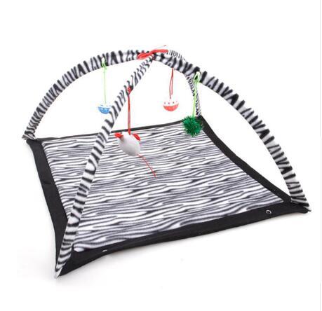 Cartoon Cat Play Tent Multifunctional Cat Hammocks Kitten Sleep Bed Foldable Cat Mat with Balls Cat Play House Toy - 𝓢𝓱𝓸𝓹𝓵𝓮𝓬𝔂