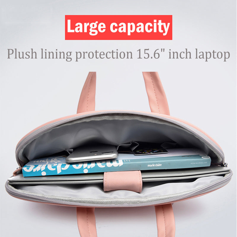 PU Leather Women Laptop Bag Notebook Carrying Case Briefcase For Macbook Air 13.3 14 15.6 Inch Men Handbags Shoulder Mouse Bag - 𝓢𝓱𝓸𝓹𝓵𝓮𝓬𝔂