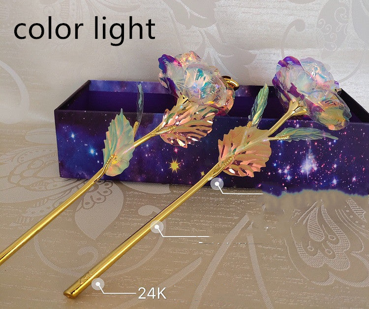 24K Luminous Color Gold Rose Flower Set - 𝓢𝓱𝓸𝓹𝓵𝓮𝓬𝔂