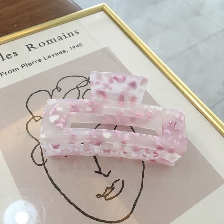 Acrylic Hair Clip  Texture Hair Grab Large Geometric Type - 𝓢𝓱𝓸𝓹𝓵𝓮𝓬𝔂