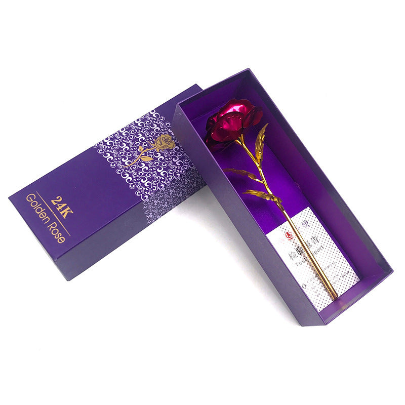 24K Luminous Color Gold Rose Flower Set - 𝓢𝓱𝓸𝓹𝓵𝓮𝓬𝔂