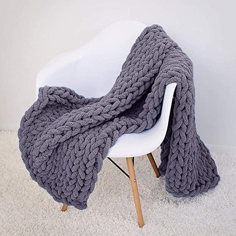 Chenille thick thread blanket handmade blanket - 𝓢𝓱𝓸𝓹𝓵𝓮𝓬𝔂
