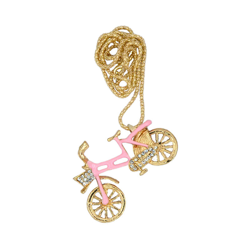 Oil Dripping Bicycle Crystal Sweater Chain Fashion - 𝓢𝓱𝓸𝓹𝓵𝓮𝓬𝔂