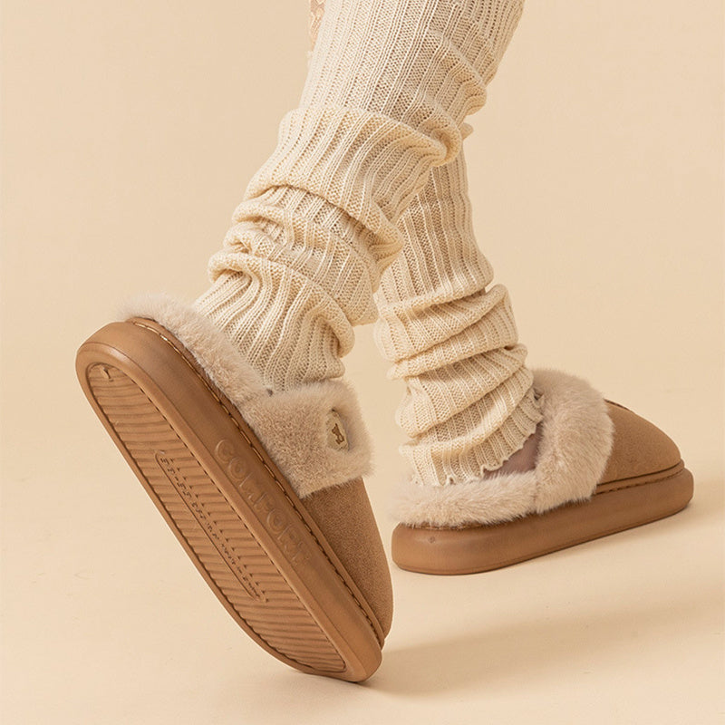 New Plush Slippers For Women Men Winter Warm Home Slipper Indoor Thick-soled Fleece Shoes - 𝓢𝓱𝓸𝓹𝓵𝓮𝓬𝔂