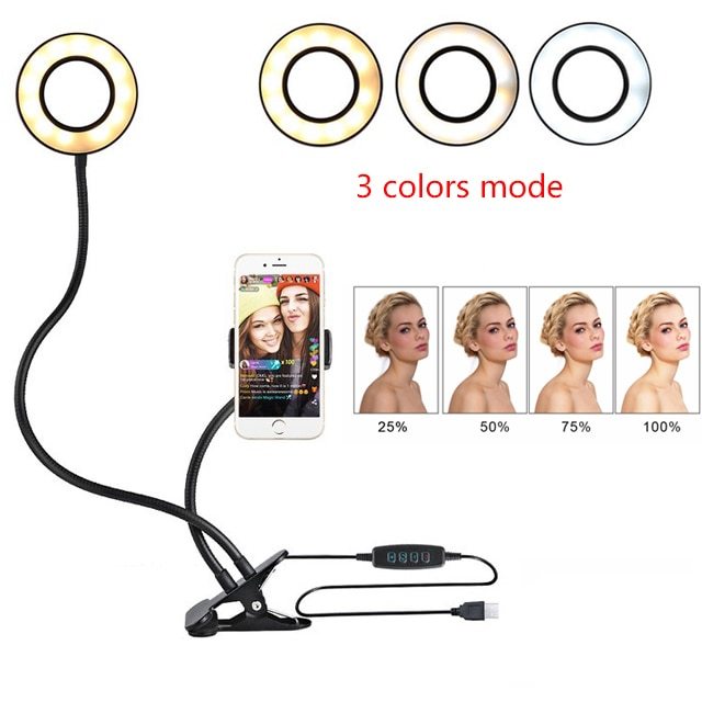 LED Selfie Ring Light for Live Adjustable Makeup Light-8cm Stand - 𝓢𝓱𝓸𝓹𝓵𝓮𝓬𝔂