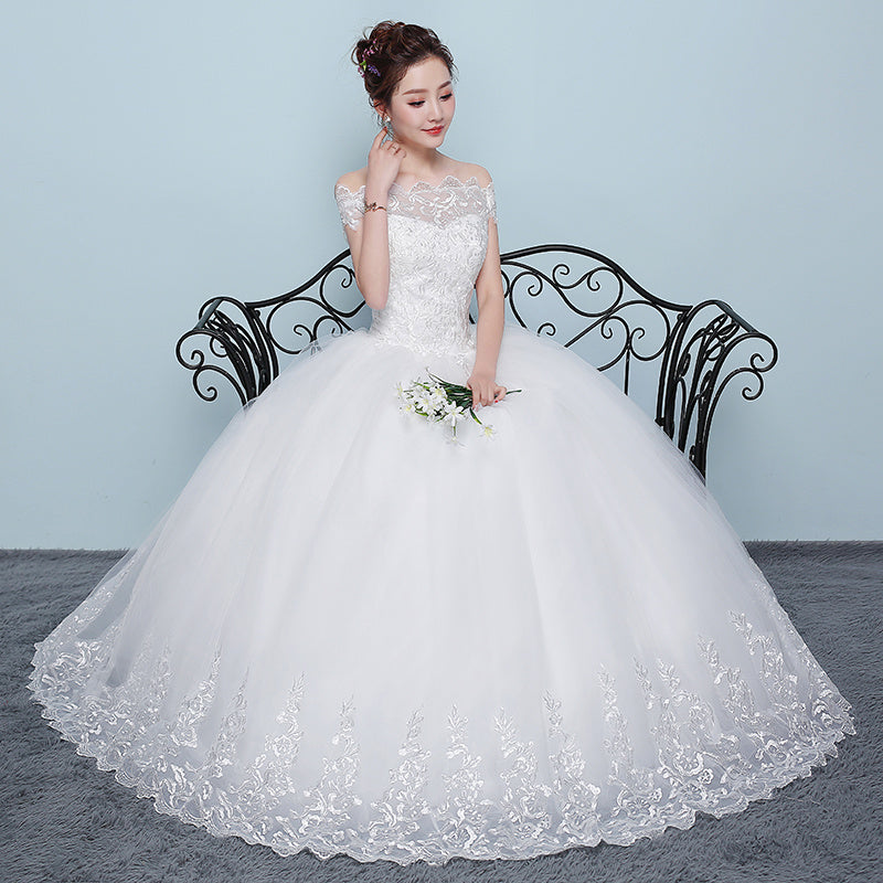 Qidi wedding dress shoulder wedding dress - 𝓢𝓱𝓸𝓹𝓵𝓮𝓬𝔂