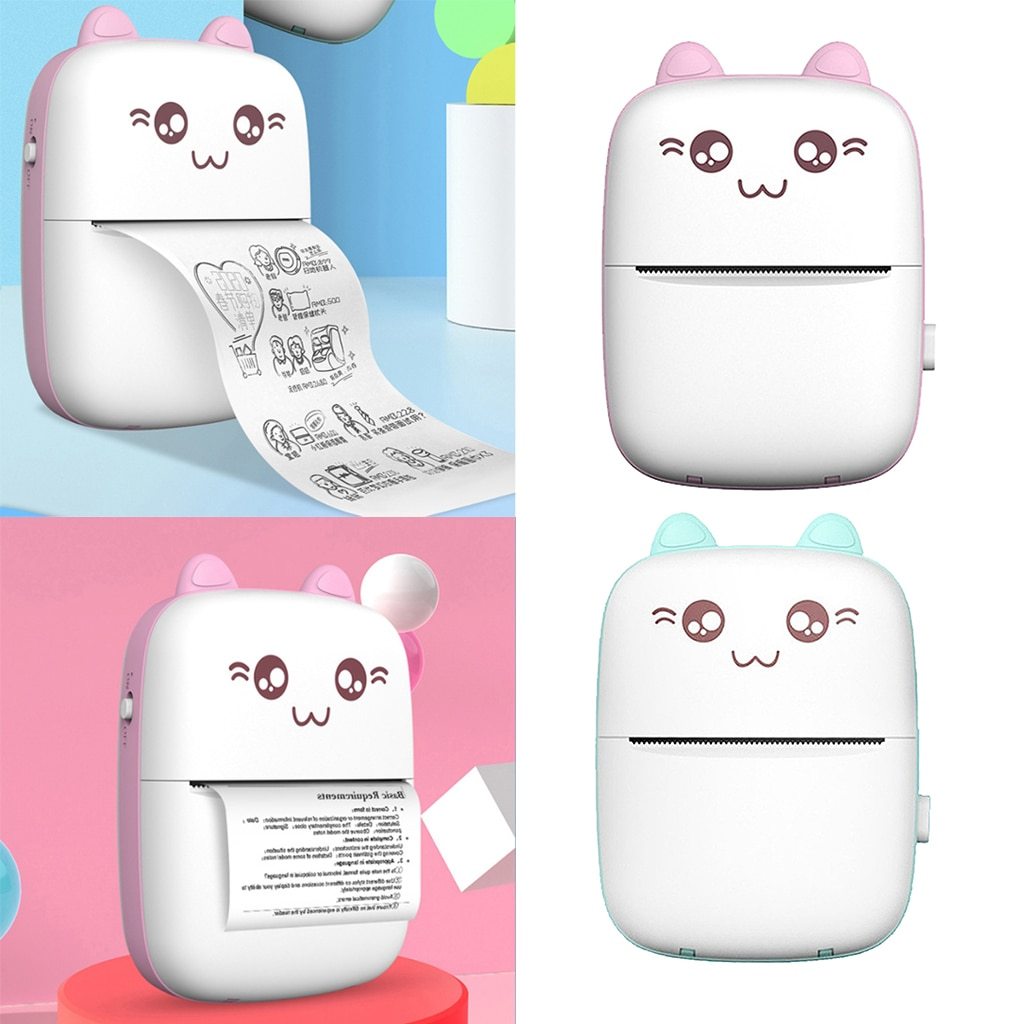 Mini Printer Portable Mini Bluetooth WiFi New Wrong Printer Mobile Phone Photo Title Note Hot Print Pocket Student Error Label Printer - 𝓢𝓱𝓸𝓹𝓵𝓮𝓬𝔂