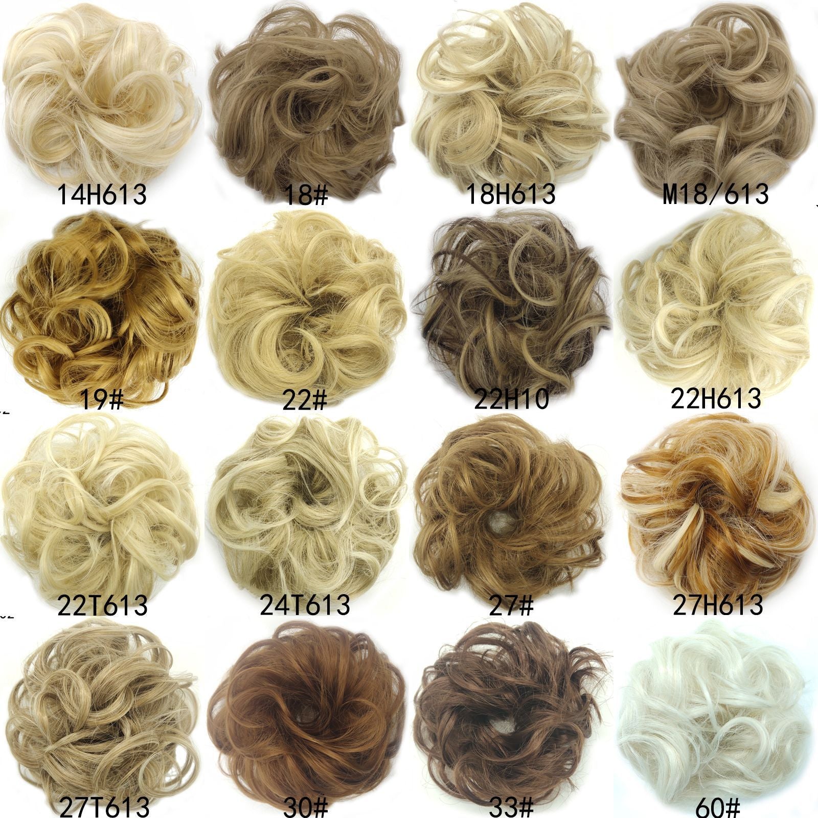 New Trendy Design Women Wavy Curly Messy Hair Bun Synthetic - 𝓢𝓱𝓸𝓹𝓵𝓮𝓬𝔂