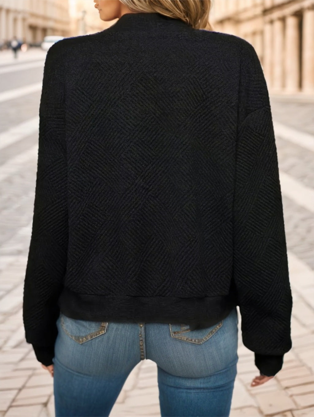 Women's Casual Solid Green Zip-Up Jacket - 𝓢𝓱𝓸𝓹𝓵𝓮𝓬𝔂