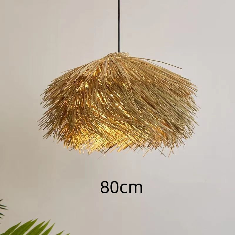 Rattan Ceiling Lamp Vintage Rattan Chinese Style Chandelier - 𝓢𝓱𝓸𝓹𝓵𝓮𝓬𝔂
