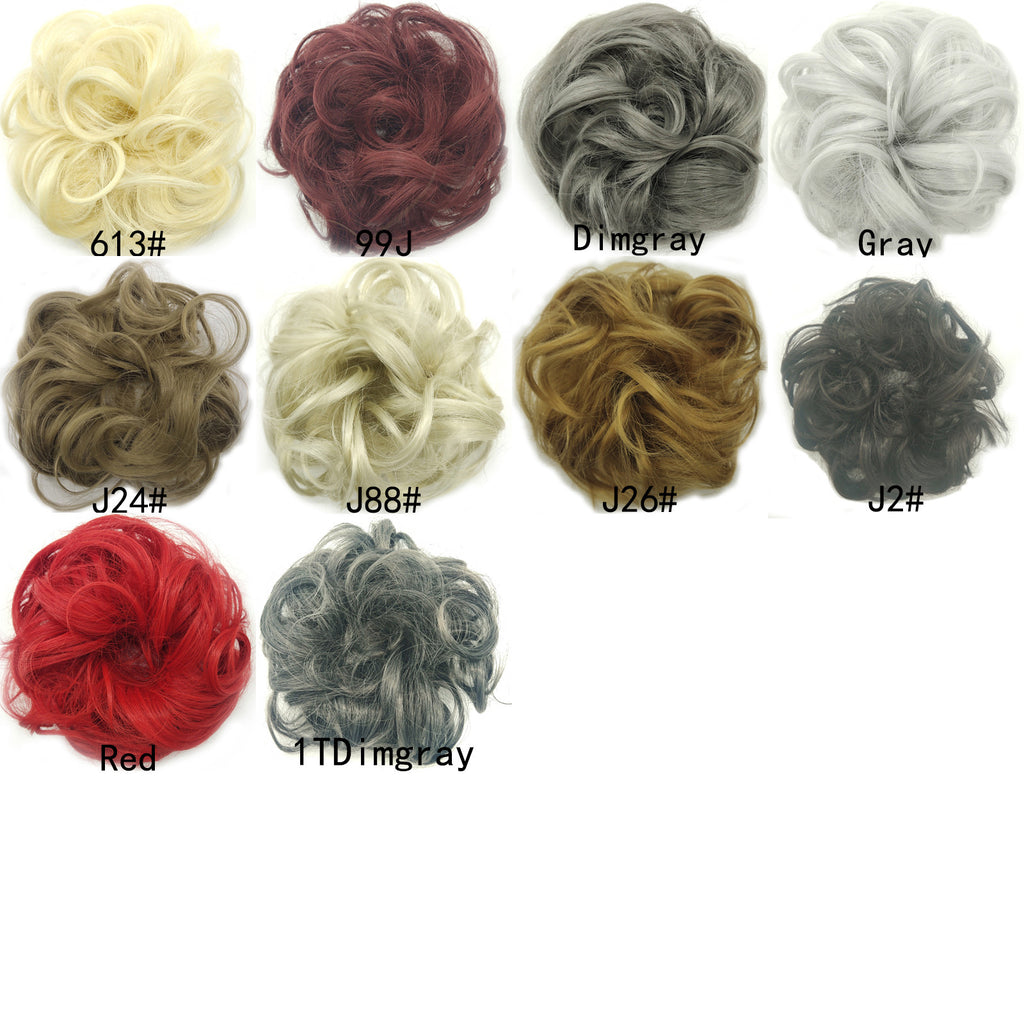New Trendy Design Women Wavy Curly Messy Hair Bun Synthetic - 𝓢𝓱𝓸𝓹𝓵𝓮𝓬𝔂