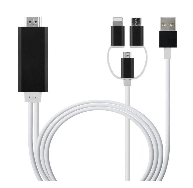 Type-C To HDMI Three In One Mobile Phone Projection Cable - 𝓢𝓱𝓸𝓹𝓵𝓮𝓬𝔂