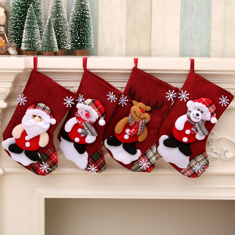 Christmas gift bag christmas hanging socks - 𝓢𝓱𝓸𝓹𝓵𝓮𝓬𝔂
