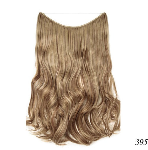 S-noilite 20 inches Invisible Wire No Clips in Hair Extensions Secret Fish Line Hairpieces Silky Straight Synthetic - 𝓢𝓱𝓸𝓹𝓵𝓮𝓬𝔂