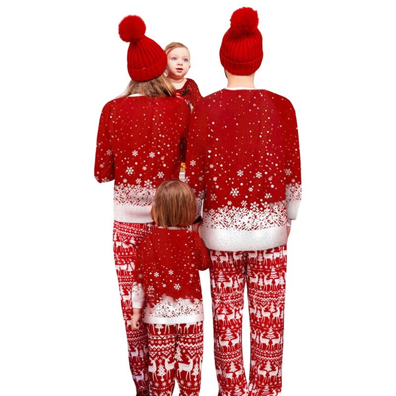 Christmas Print Long Sleeve Casual Parent-Child Suit - 𝓢𝓱𝓸𝓹𝓵𝓮𝓬𝔂