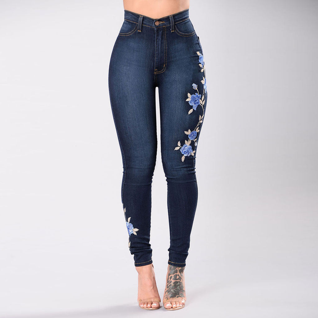 European and American embroidered jeans - 𝓢𝓱𝓸𝓹𝓵𝓮𝓬𝔂