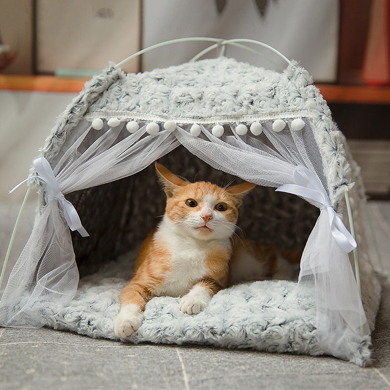 Semi-enclosed pet bed - 𝓢𝓱𝓸𝓹𝓵𝓮𝓬𝔂