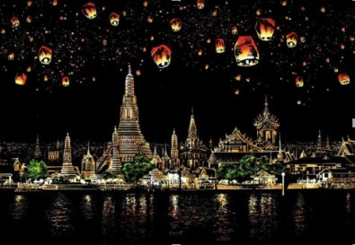 Decorative painting scratch Scraping painting drawing paper world Sightseeing pictures decoration birthday gifts drop shipping - 𝓢𝓱𝓸𝓹𝓵𝓮𝓬𝔂