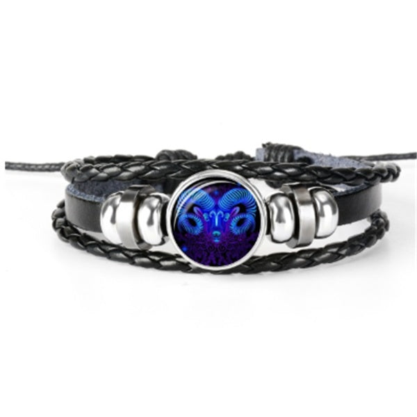 Zodiac Constellation Bracelet Braided Design Bracelet For Men Women Kids - 𝓢𝓱𝓸𝓹𝓵𝓮𝓬𝔂