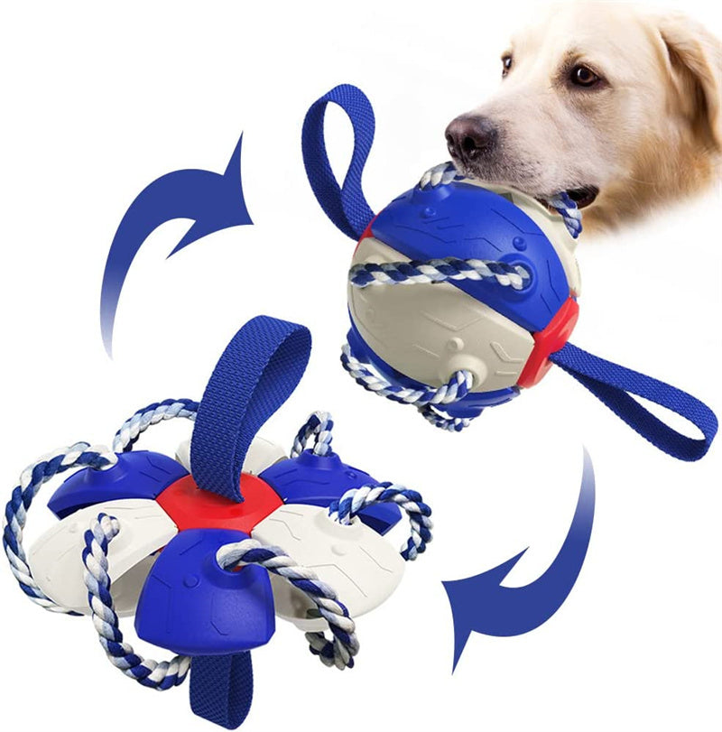 Interactive Dog Football Soccer Ball With Tabs Inflated Training Toy Outdoor Border Collie Balls Pet Products - 𝓢𝓱𝓸𝓹𝓵𝓮𝓬𝔂