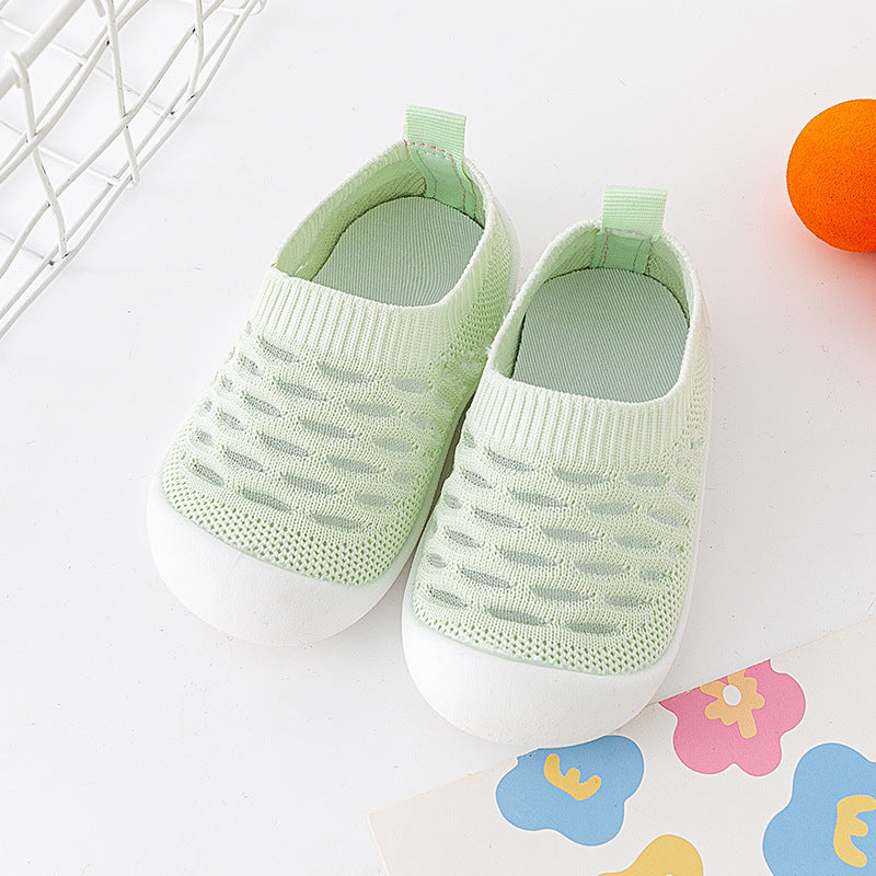 Baby Toddler Shoes Soft Sole Fly Knit Mesh Surface Breathable - 𝓢𝓱𝓸𝓹𝓵𝓮𝓬𝔂