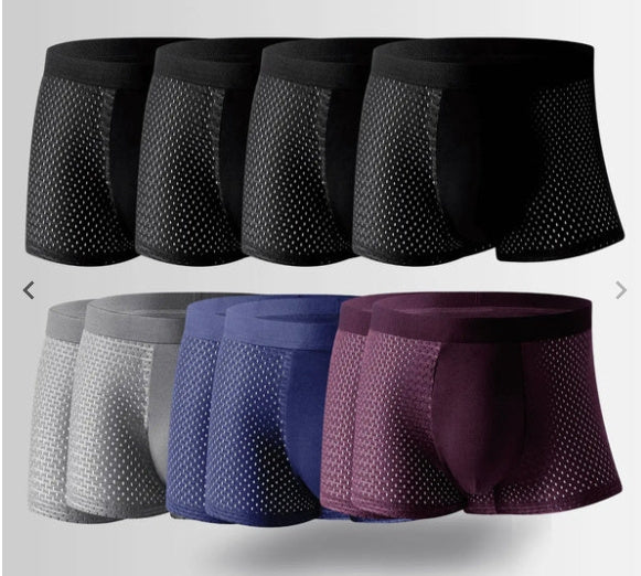Ice silk men's underwear mesh boxer - 𝓢𝓱𝓸𝓹𝓵𝓮𝓬𝔂
