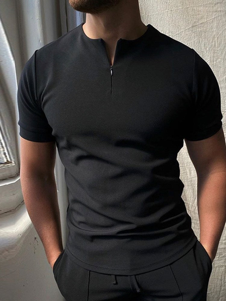 Men's Polo Shirt Men Solid Polo Shirts Brand Men Short-Sleeved Shirt Summer Shirt Man Clothing - 𝓢𝓱𝓸𝓹𝓵𝓮𝓬𝔂