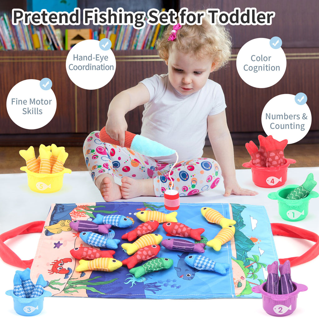 Baby Fishing Toys Three-dimensional Fabric Crawling Early Education Enlightenment - 𝓢𝓱𝓸𝓹𝓵𝓮𝓬𝔂