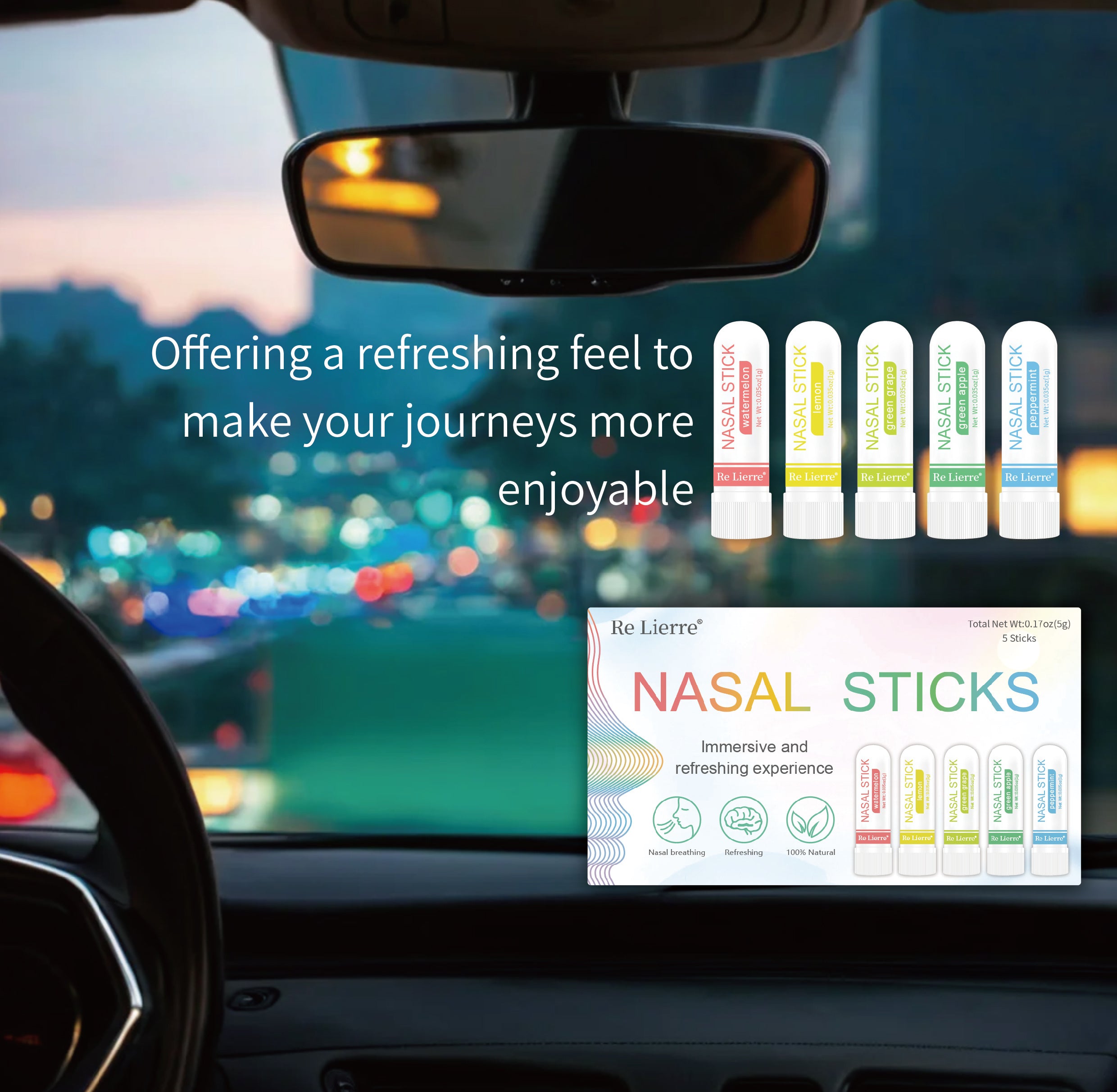 Re Lierre 5-in-1 Nasal  Energy Bar - 𝓢𝓱𝓸𝓹𝓵𝓮𝓬𝔂