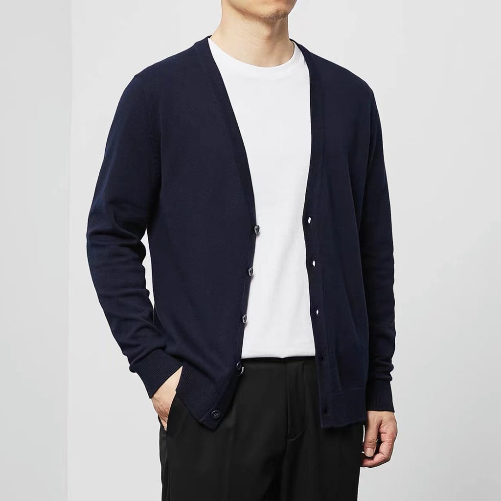 Knitted Cardigan Men's Knitted Shirt Loose Casual - 𝓢𝓱𝓸𝓹𝓵𝓮𝓬𝔂