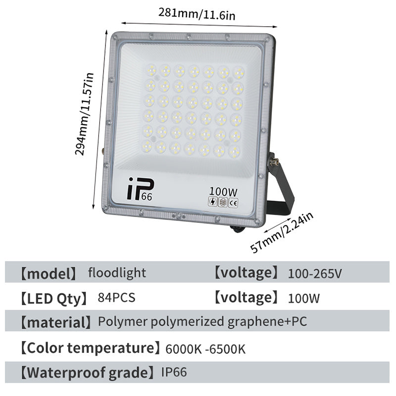 LED Floodlight, Outdoor Waterproof Strong Light, Ultra Bright Construction Site Factory RV Room Searchlight, Outdoor High-power Lighting Lamp - 𝓢𝓱𝓸𝓹𝓵𝓮𝓬𝔂