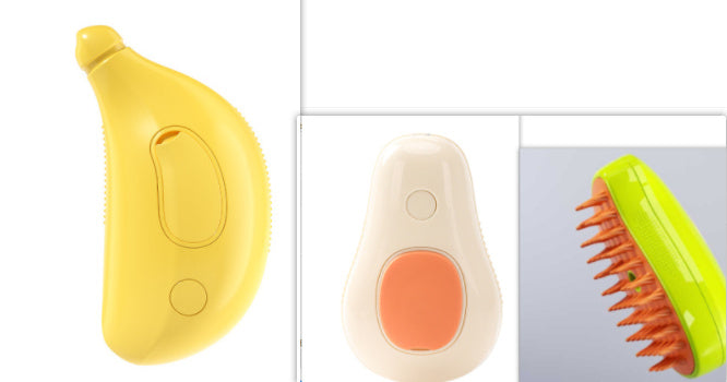 Steamy Cat Brush Cat Dog Grooming Comb Electric Self Cleaning Steam Cat Brush For Massage Avocado Shape Pet Spray Cat Grooming - 𝓢𝓱𝓸𝓹𝓵𝓮𝓬𝔂
